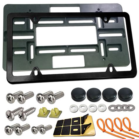 front license plate bracket plastic vs metal|mounting bracket for license plate.